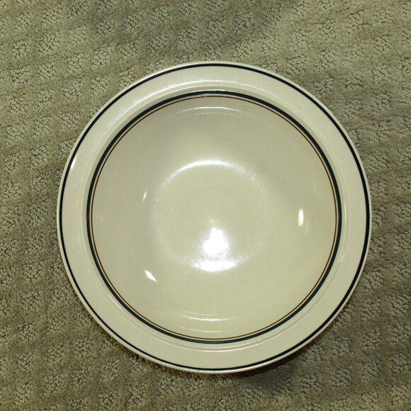 Epoch Other - Epoch Symmetry Blue Chintz 163 9.25" Rimmed Serving Bowl